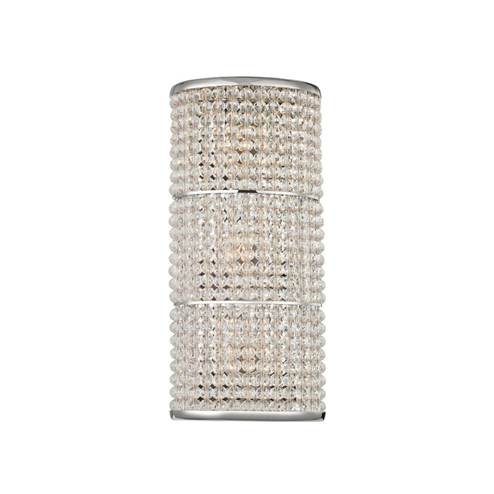 Hudson Valley 1023-PN Three Light Wall Sconce, Polished Nickel