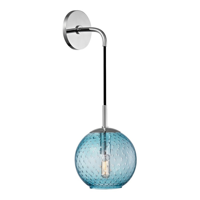 Hudson Valley 2020-PC-BL One Light Wall Sconce, Polished Chrome