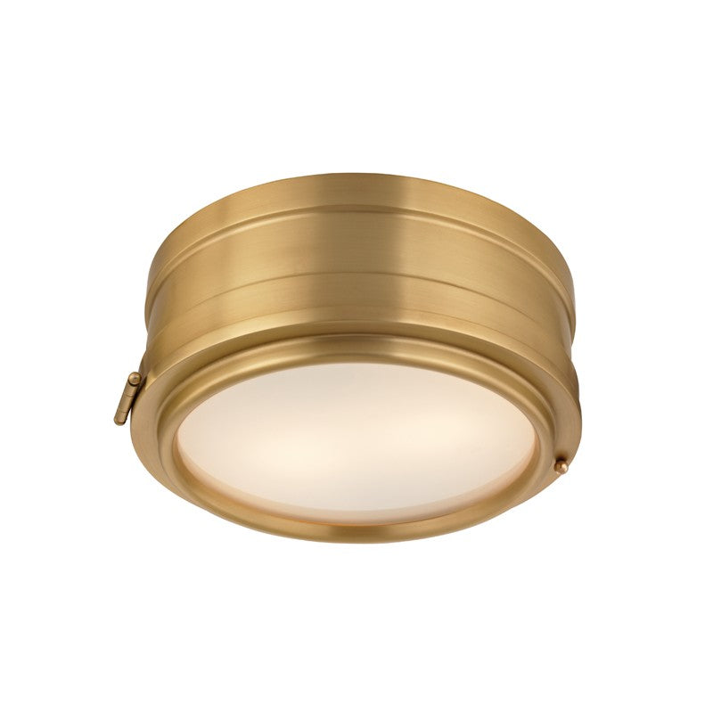 Hudson Valley 2311-AGB Two Light Flush Mount, Aged Brass