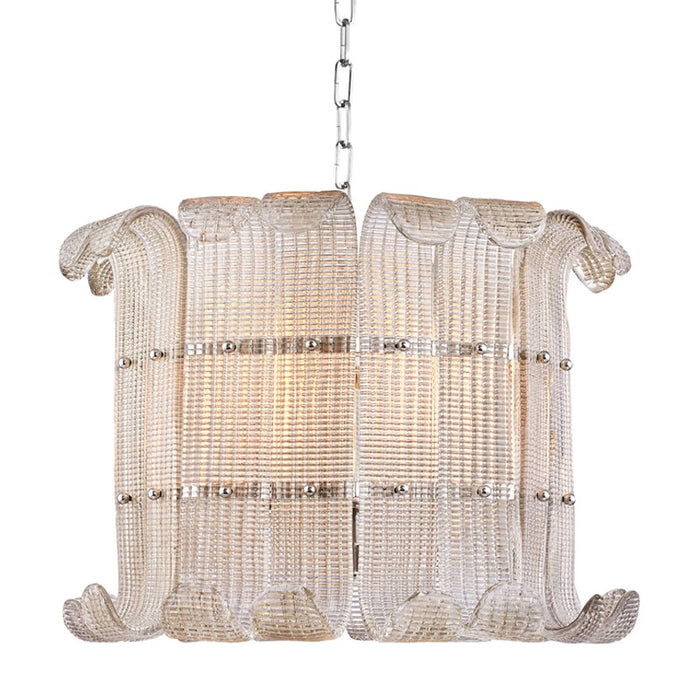 Hudson Valley 2908-PN Eight Light Chandelier, Polished Nickel