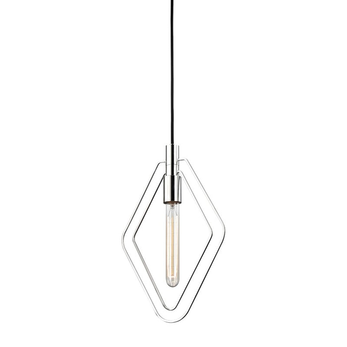 Hudson Valley 3040-PN One Light Pendant, Polished Nickel