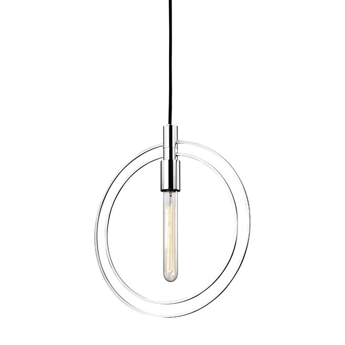 Hudson Valley 3050-PN One Light Pendant, Polished Nickel