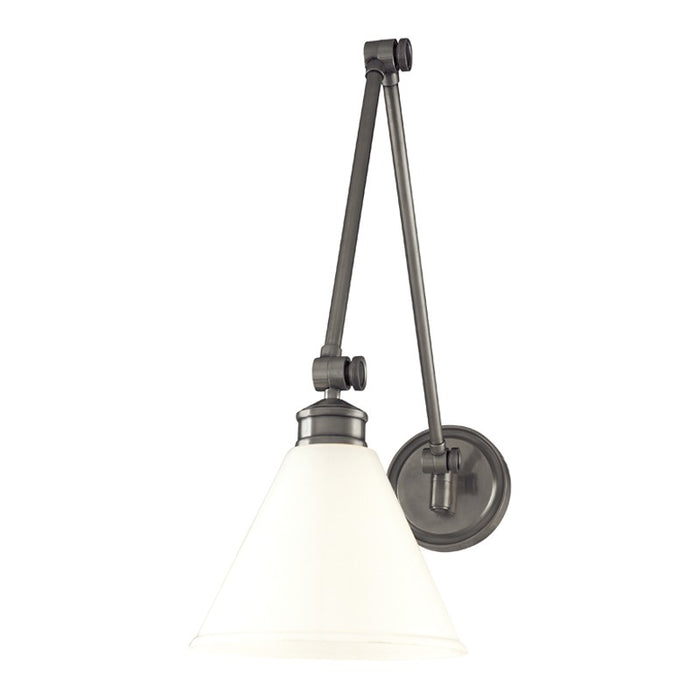 Hudson Valley 4731-AN One Light Wall Sconce, Antique Nickel