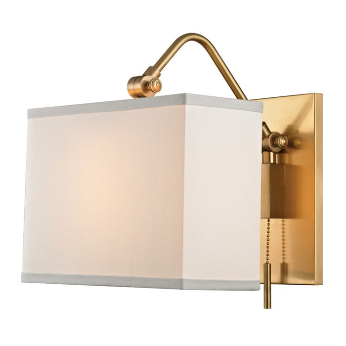 Hudson Valley 5421-AGB One Light Wall Sconce, Aged Brass