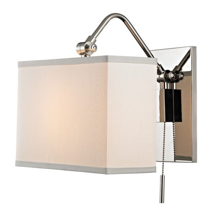 Hudson Valley 5421-PN One Light Wall Sconce, Polished Nickel