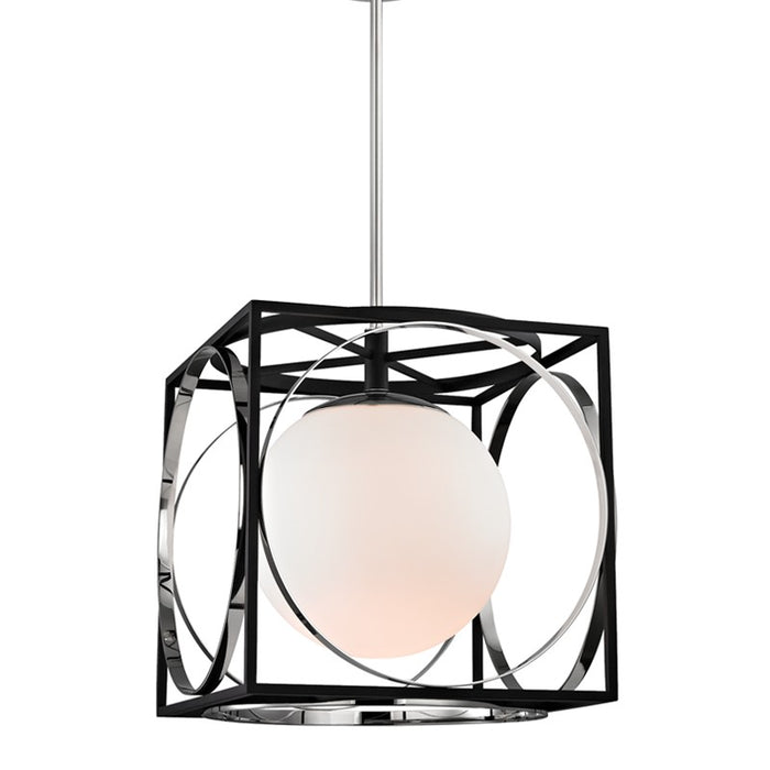 Hudson Valley 5818-PN One Light Pendant, Polished Nickel