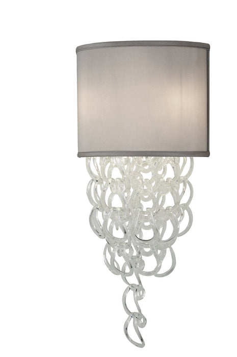 Meyda Tiffany 115259 Two Light Wall Sconce, Nickel