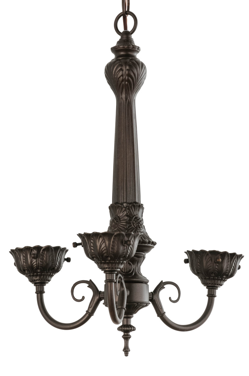 Meyda Tiffany 158699 Three Light Chandelier Hardware, Mahogany Bronze