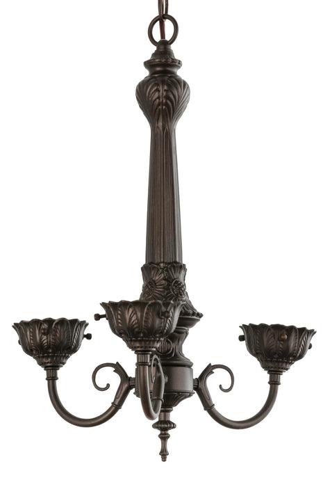Meyda Tiffany 158699 Three Light Chandelier Hardware, Mahogany Bronze