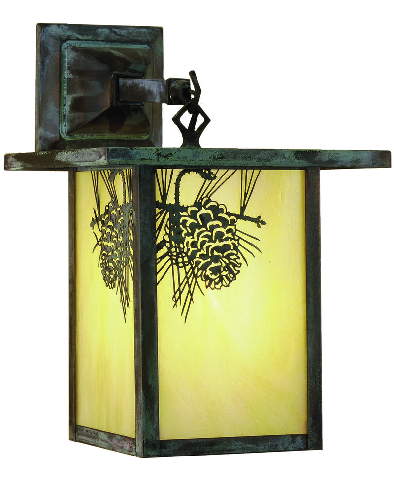 Meyda Tiffany 29531 One Light Wall Sconce, Craftsman Brown