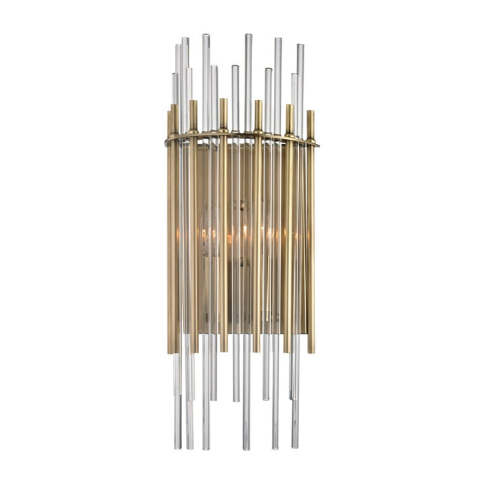 Hudson Valley 6300-AGB Two Light Wall Sconce, Aged Brass