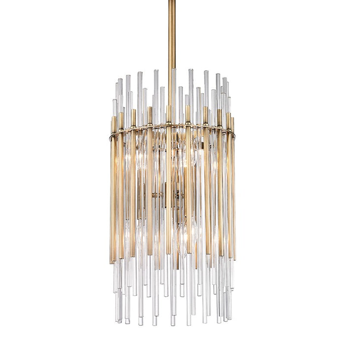 Hudson Valley 6310-AGB Six Light Pendant, Aged Brass