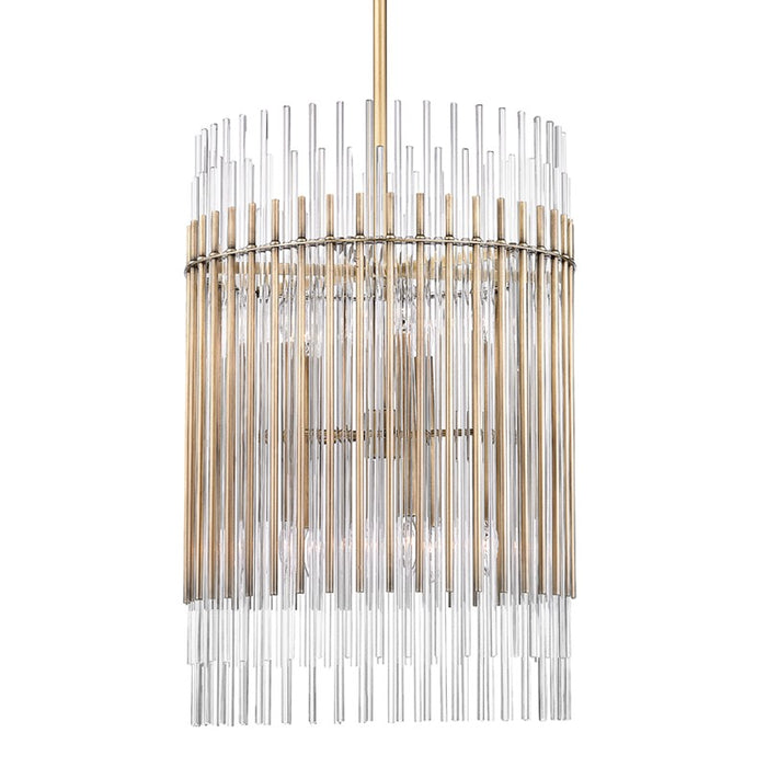 Hudson Valley 6320-AGB Ten Light Chandelier, Aged Brass