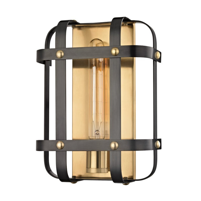 Hudson Valley 6901-AOB One Light Wall Sconce, Aged Old Bronze