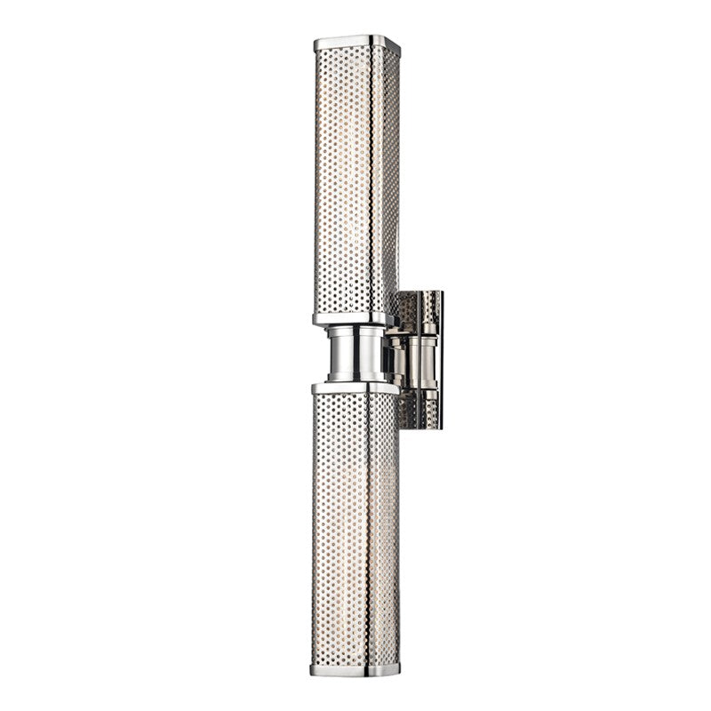 Hudson Valley 7032-PN Two Light Wall Sconce, Polished Nickel