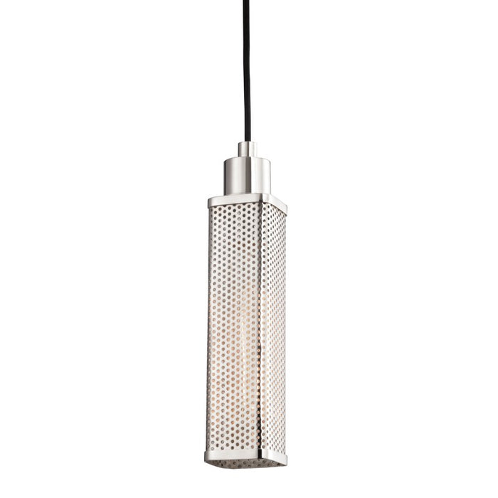 Hudson Valley 7033-PN One Light Pendant, Polished Nickel