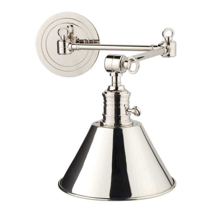 Hudson Valley 8322-PN One Light Wall Sconce, Polished Nickel