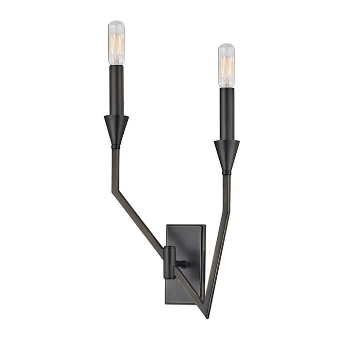 Hudson Valley 8502L-OB Two Light Wall Sconce, Old Bronze