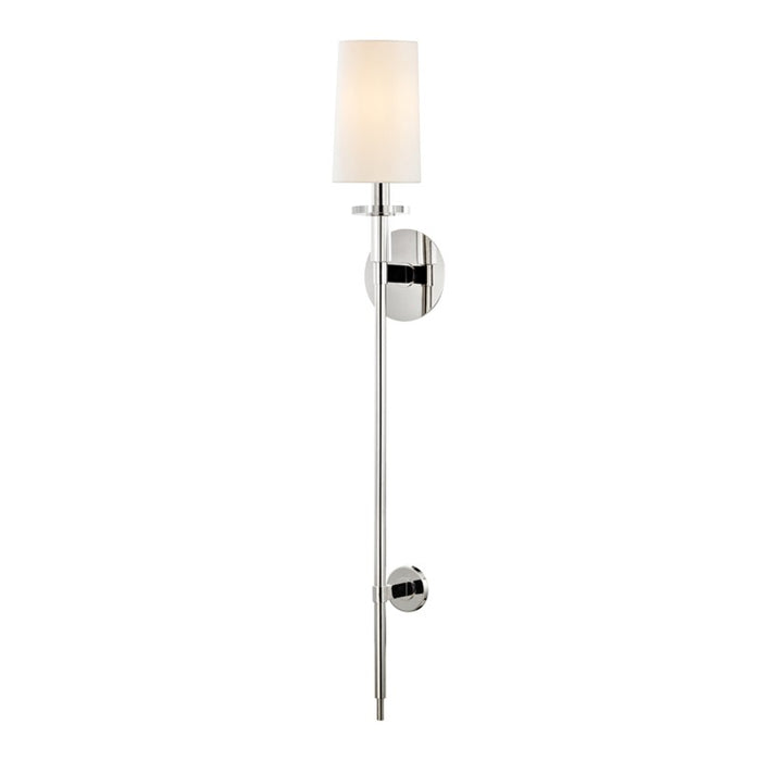 Hudson Valley 8536-PN One Light Wall Sconce, Polished Nickel