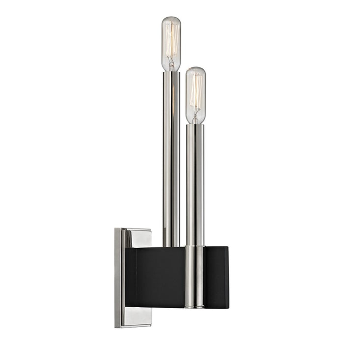 Hudson Valley 8812-PN Two Light Wall Sconce, Polished Nickel