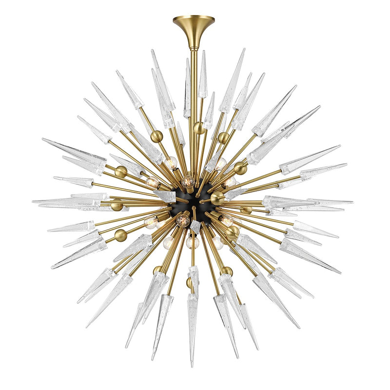 Hudson Valley 9048-AGB 18 Light Chandelier, Aged Brass