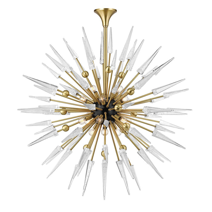 Hudson Valley 9048-AGB 18 Light Chandelier, Aged Brass