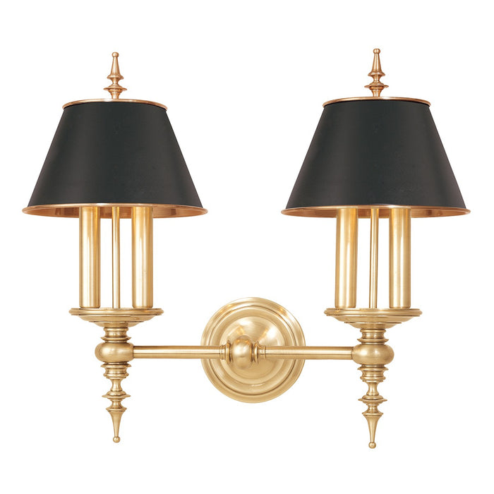 Hudson Valley 9502-AGB Four Light Wall Sconce, Aged Brass
