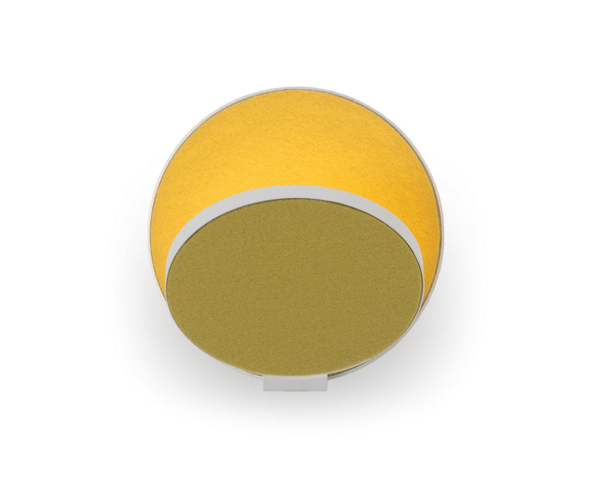 Koncept GRW-S-MWT-HDF-PI LED Wall Sconce, Matte White, Honeydew Felt
