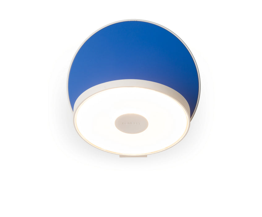Koncept GRW-S-MWT-MBL-PI LED Wall Sconce, Matte White, Matte Blue