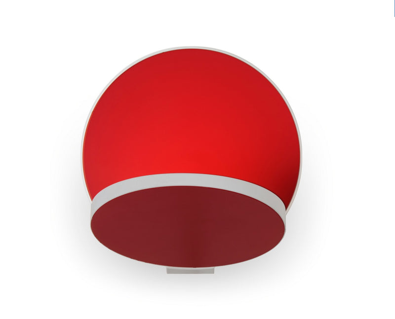 Koncept GRW-S-MWT-MRD-HW LED Wall Sconce, Matte White, Matte Red