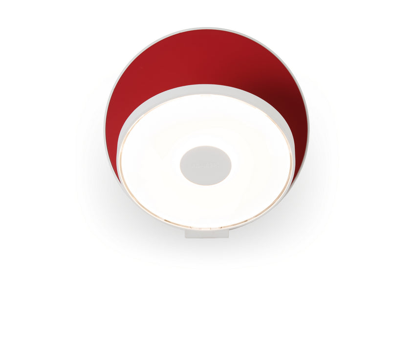 Koncept GRW-S-MWT-MRD-HW LED Wall Sconce, Matte White, Matte Red