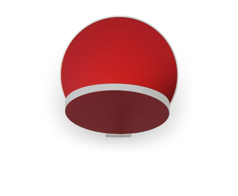 Koncept GRW-S-MWT-MRD-PI LED Wall Sconce, Matte White, Matte Red