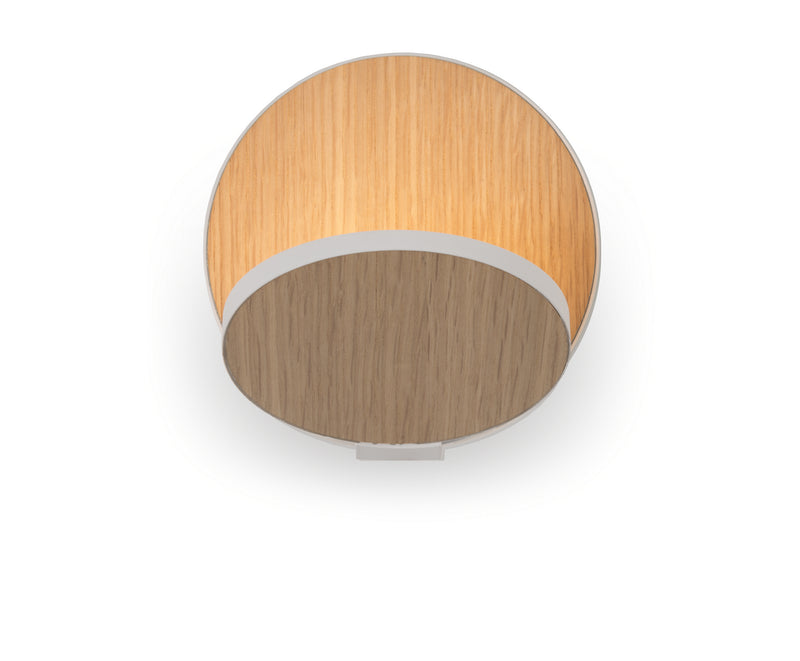 Koncept GRW-S-MWT-WOK-HW LED Wall Sconce, Matte White, White Oak