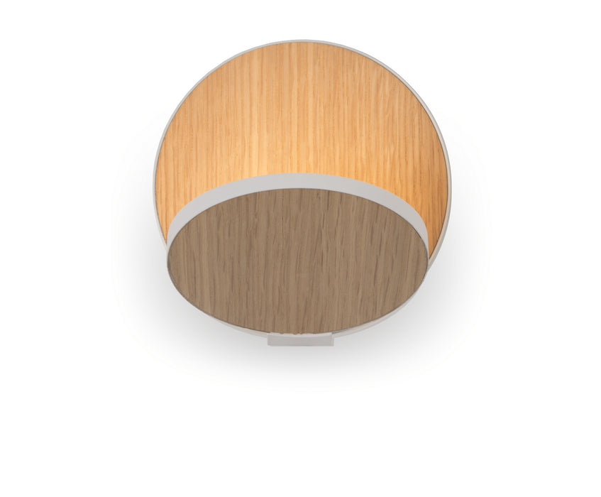 Koncept GRW-S-MWT-WOK-HW LED Wall Sconce, Matte White, White Oak
