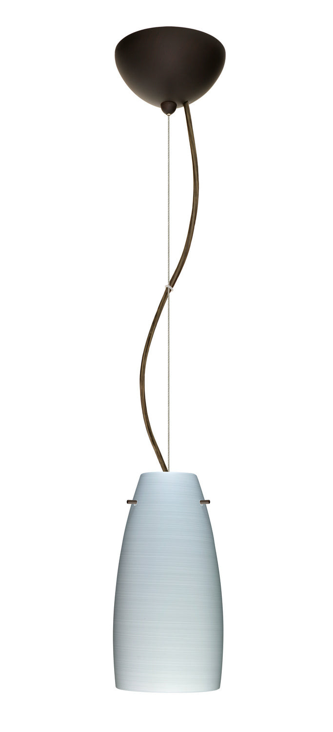 Besa 1KX-1512KR-LED-BR One Light Pendant, Bronze