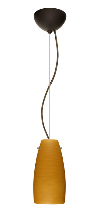 Besa 1KX-1512OK-LED-BR One Light Pendant, Bronze
