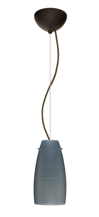 Besa 1KX-1512TN-LED-BR One Light Pendant, Bronze
