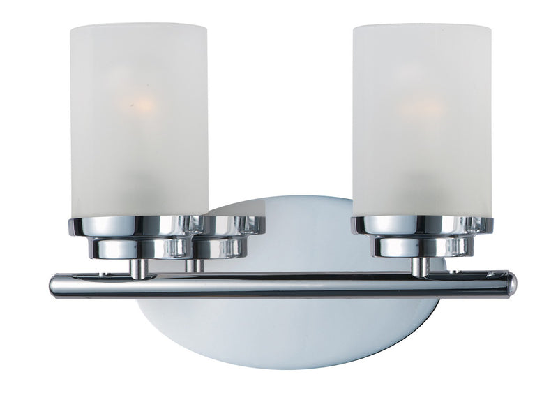 Maxim 10212FTPC Two Light Bath Vanity, Polished Chrome