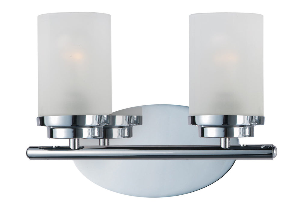 Maxim 10212FTPC Two Light Bath Vanity, Polished Chrome