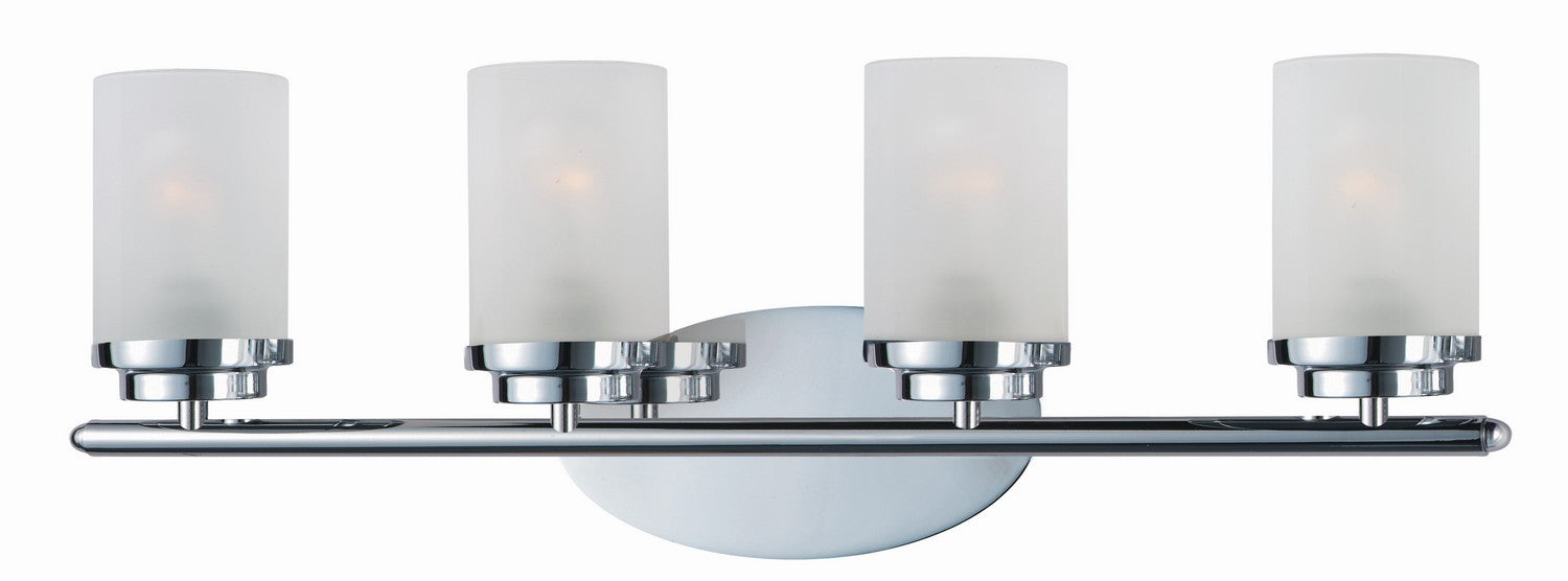 Maxim 10214FTPC Four Light Bath Vanity, Polished Chrome