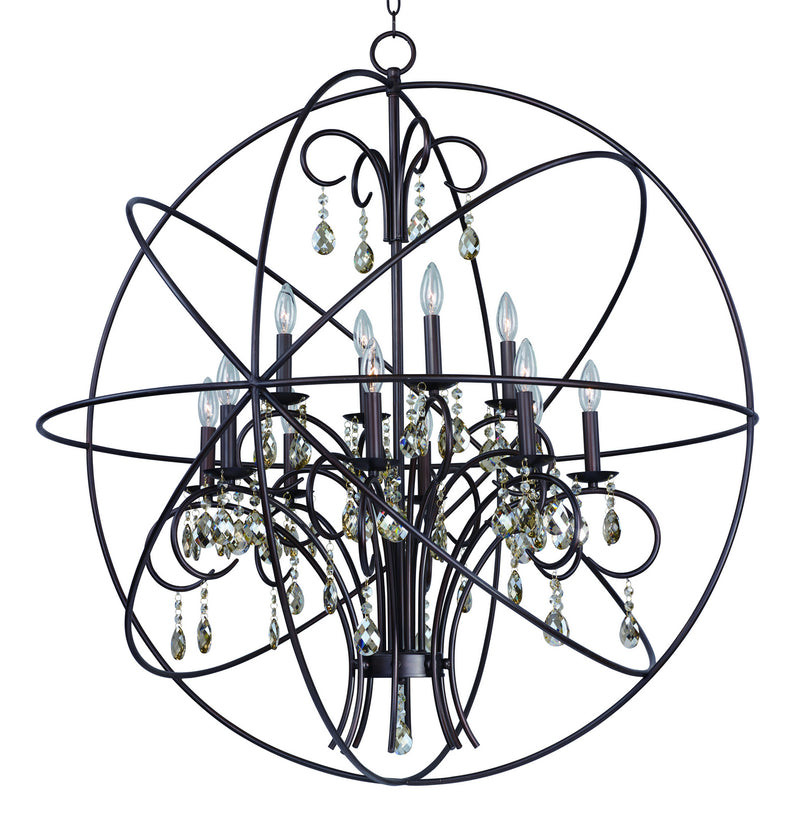 Maxim 25147OI 12 Light Pendant, Oil Rubbed Bronze