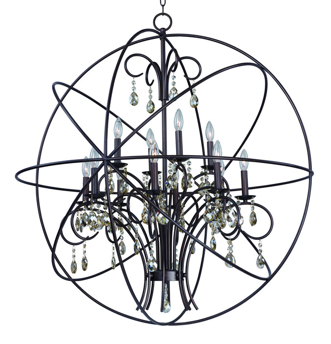 Maxim 25147OI 12 Light Pendant, Oil Rubbed Bronze