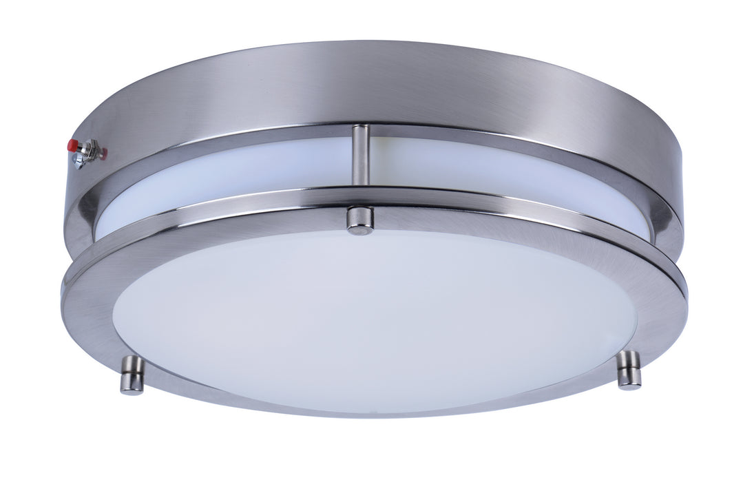 Maxim 55546WTSN LED Flush Mount, Satin Nickel