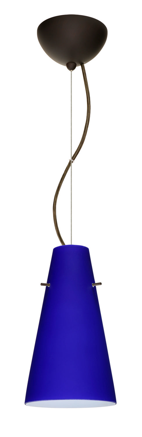 Besa 1KX-4124CM-LED-BR One Light Pendant, Bronze
