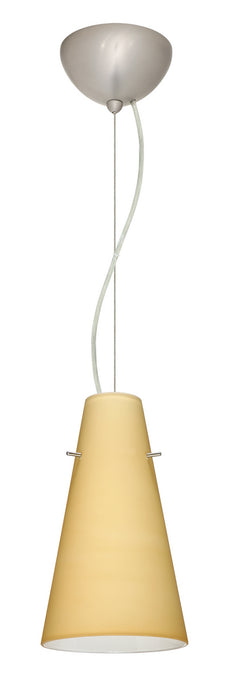 Besa 1KX-4124VM-LED-SN One Light Pendant, Satin Nickel