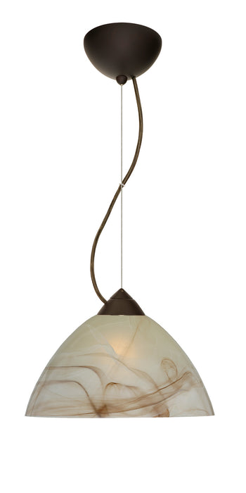 Besa 1KX-420183-LED-BR One Light Pendant, Bronze