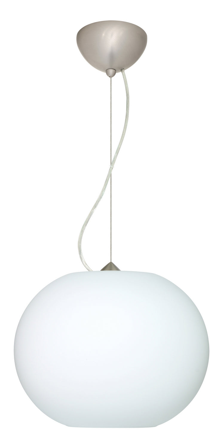 Besa 1KX-477507-LED-SN One Light Pendant, Satin Nickel