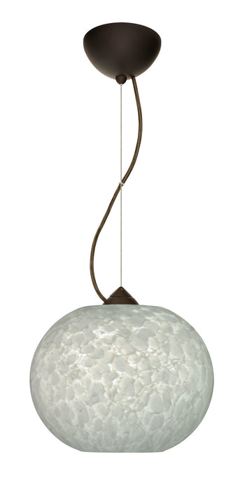 Besa 1KX-477619-LED-BR One Light Pendant, Bronze