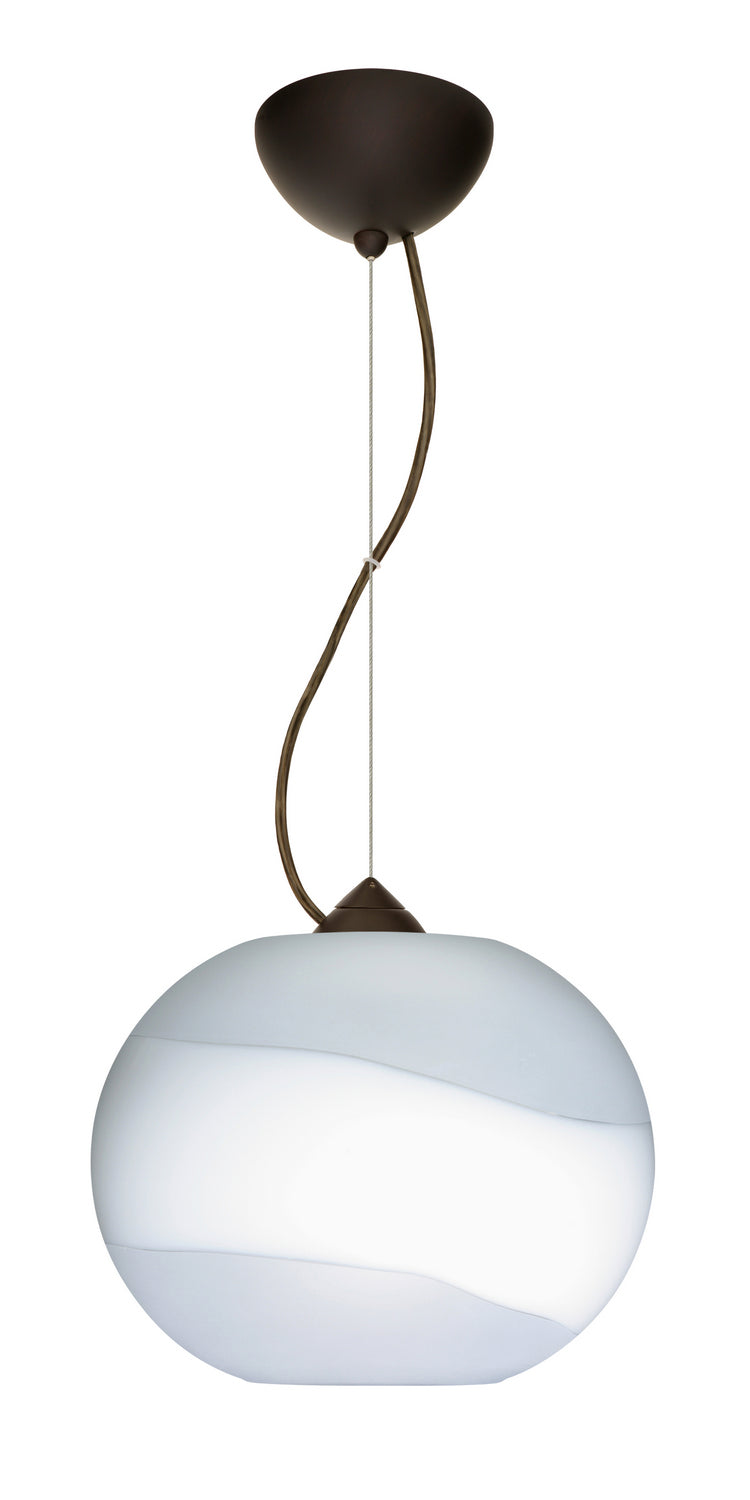Besa 1KX-477699-LED-BR One Light Pendant, Bronze