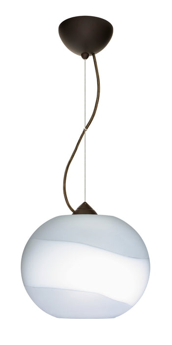 Besa 1KX-477699-LED-BR One Light Pendant, Bronze